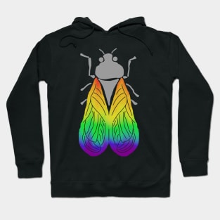 Rainbow-Winged Cicada Hoodie